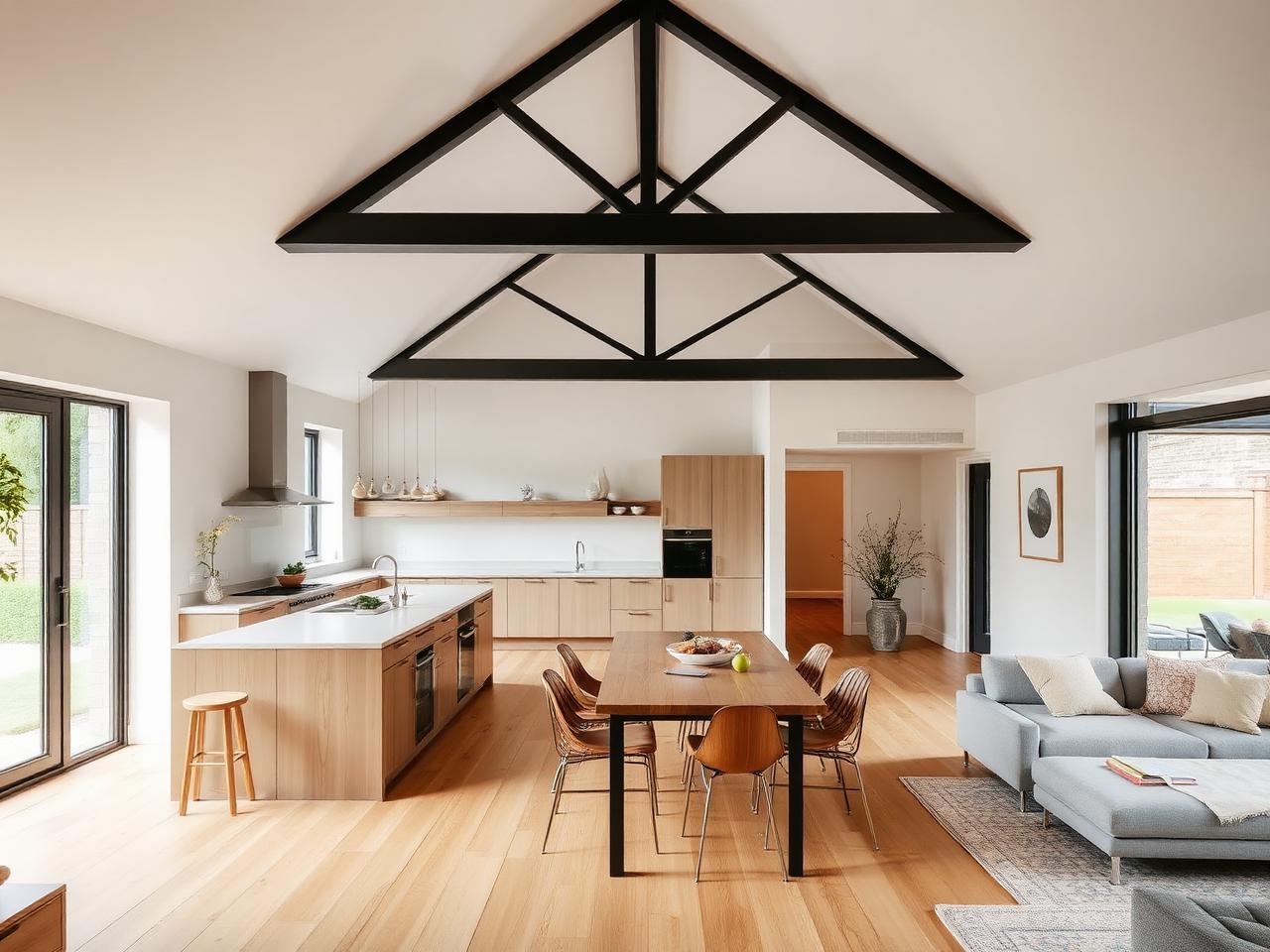 Renovated open plan living space