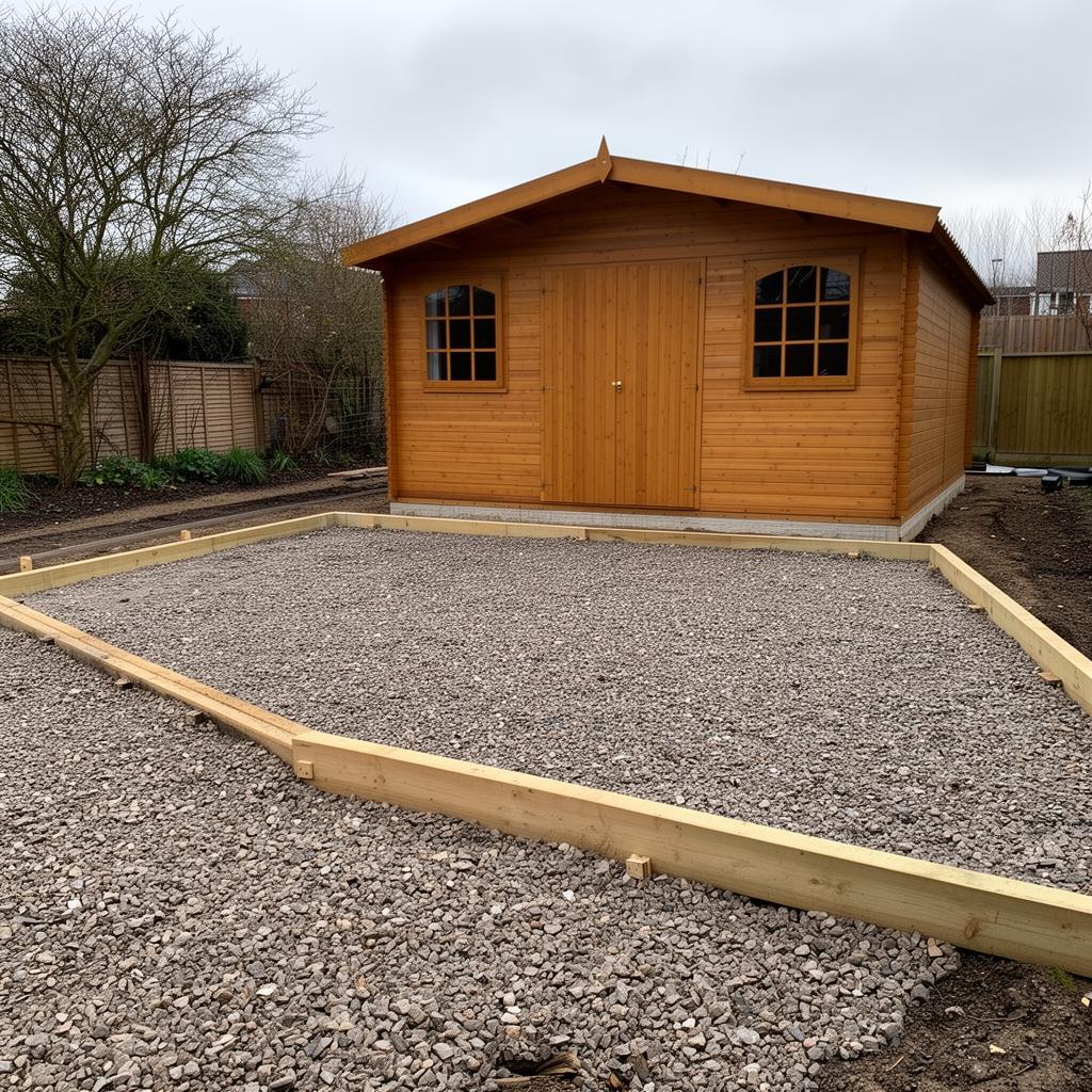 Foundations and Shed Base for an Accessible Garden